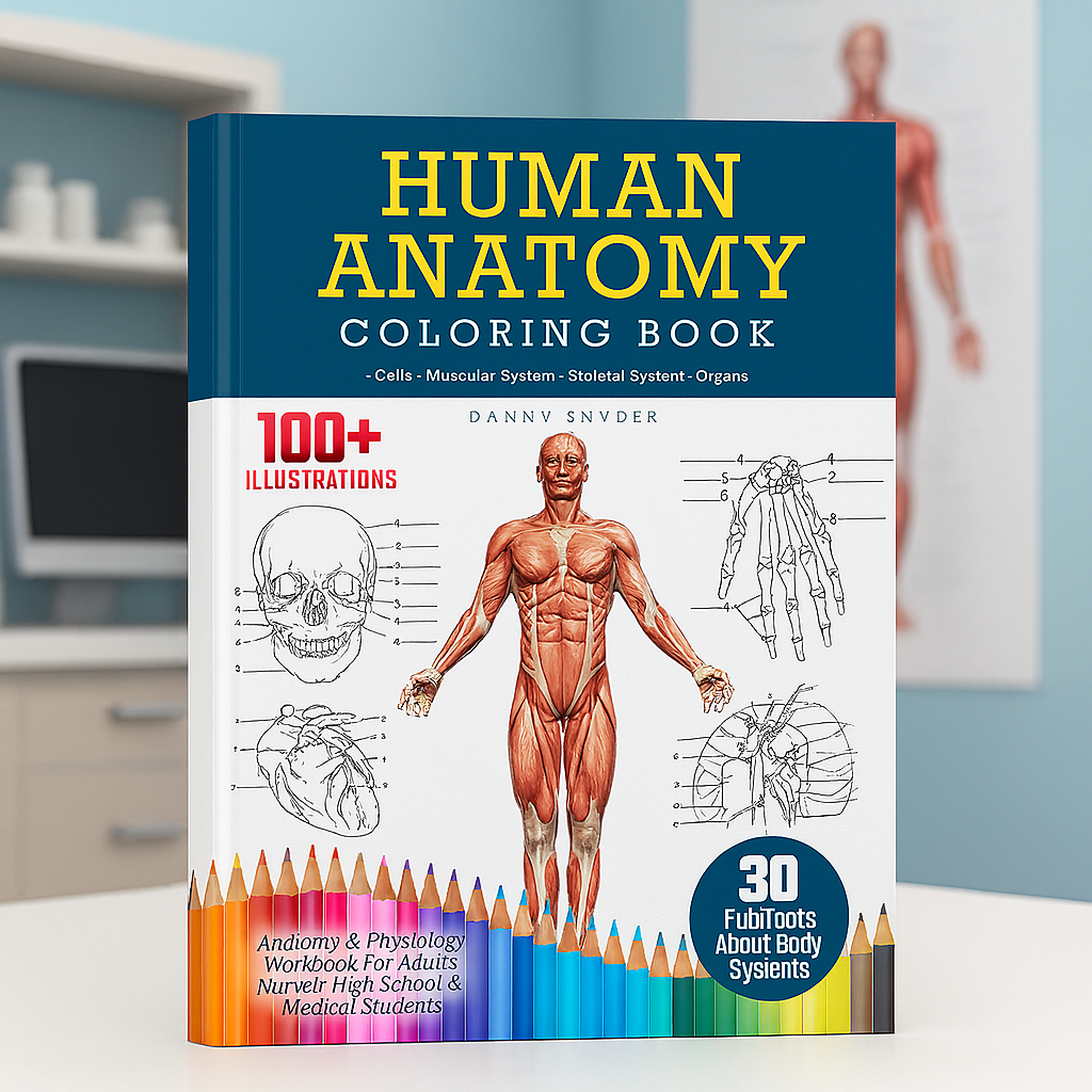 Human Anatomy Coloring Book (50%OFF)