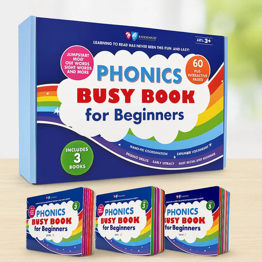 Learn to read phonics busy book for beginning readers (50% OFF)