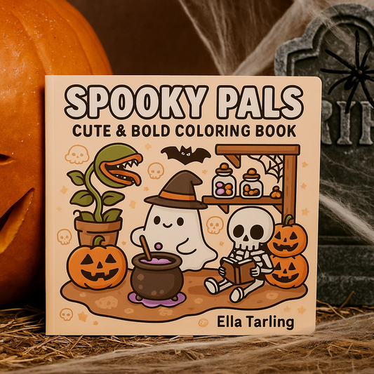 Spooky Pals Halloween Coloring Book (50% OFF)